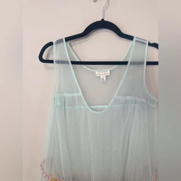 KIMCHI BLUE Boho Hippy Y2k see through  Dress Swimsuit Cover-Up  Size Small 1533 - Picture 6 of 11